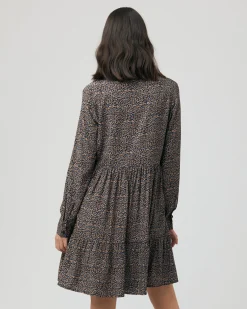 Abby Button Through Dress  Slate