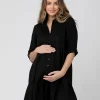 Adel Linen Dress Black