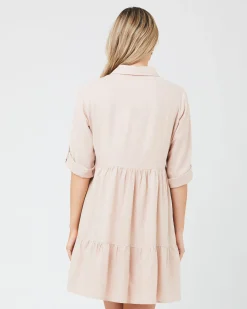 Adel Linen Dress Peachy Pink
