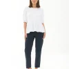 Alexa Classic Crop Pant  Navy