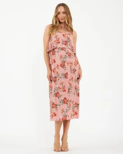 Amaya Nursing Slip Dress Dusty Pink