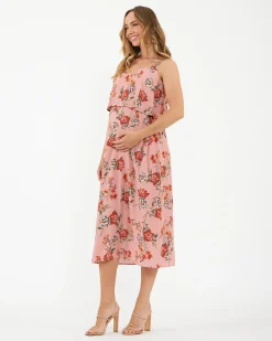 Amaya Nursing Slip Dress Dusty Pink