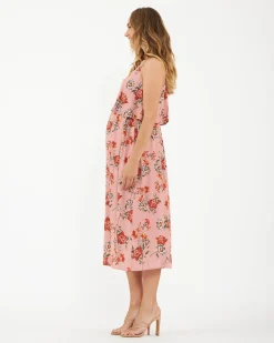 Amaya Nursing Slip Dress Dusty Pink