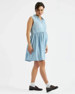 Bec Chambray Dress  Clean Fade