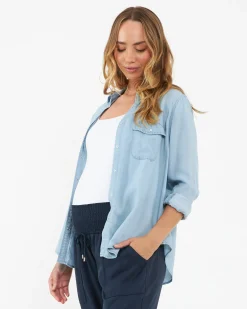 Bec Chambray Shirt  Clean Fade