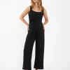Bobby Rib Jumpsuit  Black