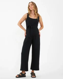 Bobby Rib Jumpsuit  Black