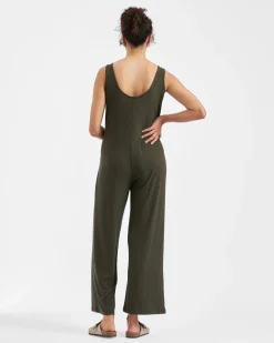 Bobby Rib Jumpsuit  Khaki
