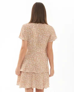 Brook Layered Dress  Nutmeg