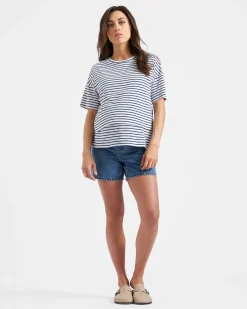 Brooklyn Denim Short  Mid Wash
