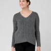 Cara Cable Nursing Knit  Dark Charcoal