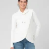 Cassie Cross Over Nursing Knit Off White
