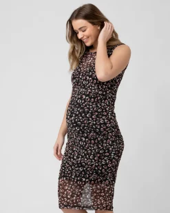 Celia Nursing Dress  Black