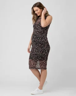 Celia Nursing Dress  Black