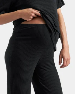 Cindy Rib Pant  Black