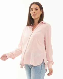 Clara Relaxed Shirt  Soft Pink