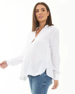 Clara Relaxed Shirt  White