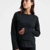 Claud Long Sleeve Nursing Top Black