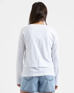 Claud Long Sleeve Nursing Top White