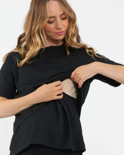 Claud Nursing Tee  Black