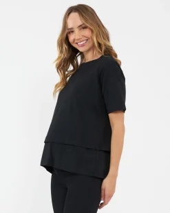 Claud Nursing Tee  Black