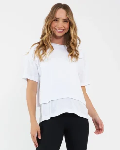 Claud Nursing Tee  White