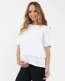 Claud Nursing Tee  White