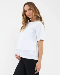 Claud Nursing Tee  White