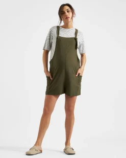 Claudette Nursing Tee White / Olive