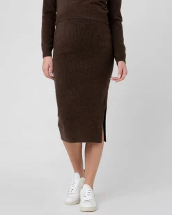 Dani Knit Skirt Chocolate