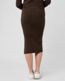 Dani Knit Skirt Chocolate