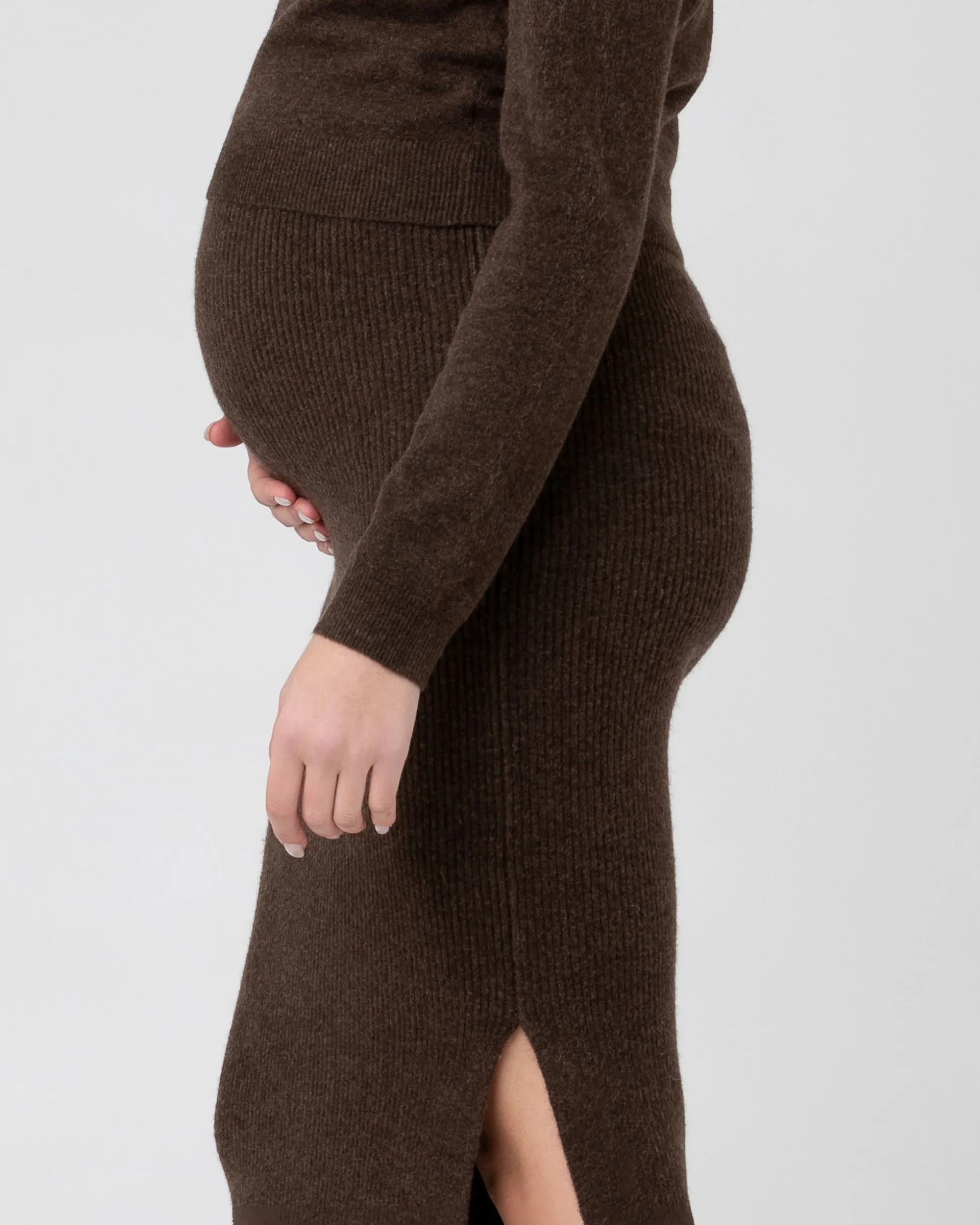 Dani Knit Skirt Chocolate