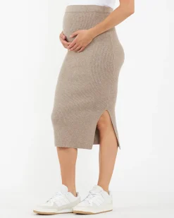 Dani Knit Skirt Latte