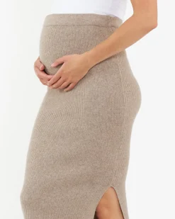 Dani Knit Skirt Latte