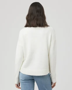 Debbie Cable Nursing Knit  Off White