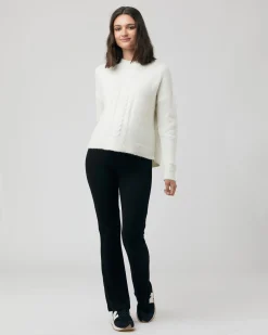 Debbie Cable Nursing Knit  Off White