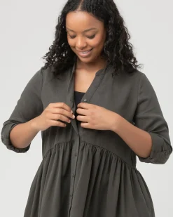 Demi Tencel Dress  Olive