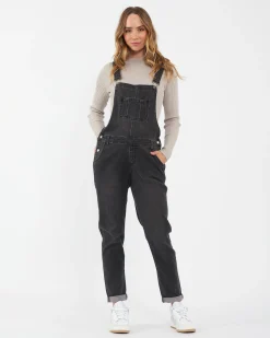 Denim Overalls Black
