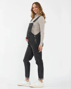 Denim Overalls Black