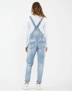 Denim Overalls Pale Blue