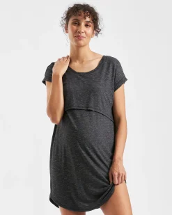 Dreamy Lounge Nursing Dress  Granite