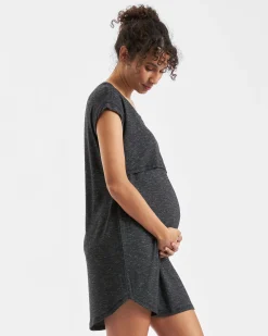 Dreamy Lounge Nursing Dress  Granite