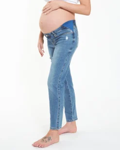 Dylan Distressed Jean  Blue