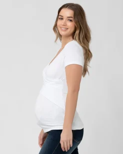 Embrace Short Sleeve Nursing Tee White