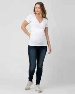 Embrace Short Sleeve Nursing Tee White