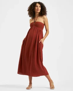 Evie Crochet Dress  Amber