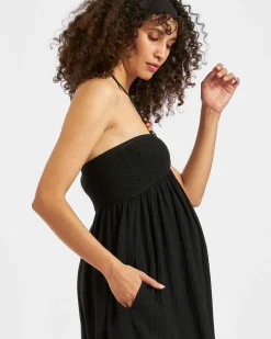 Evie Crochet Dress  Black