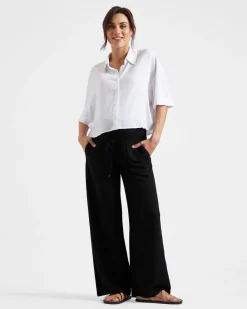 Farrah Crop Shirt  White