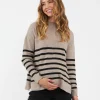Gerrie Nursing Knit  Mocha / Black