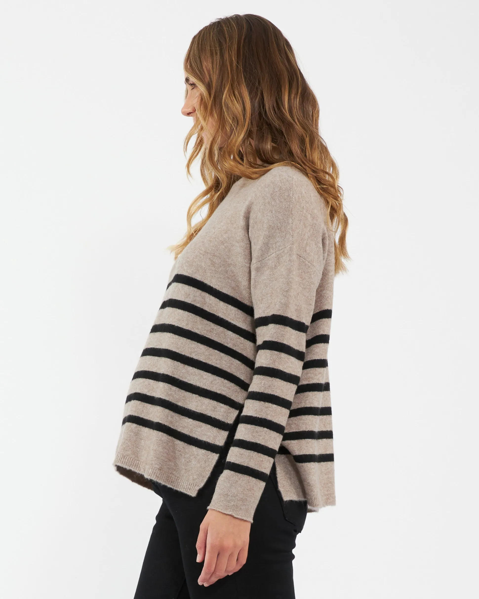 Gerrie Nursing Knit Mocha / Black